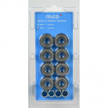Mico ABEC-7 chrome bearing /8 pcs/