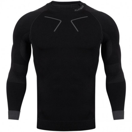 Alpinus Tactical Base Layer Thermoactive Shirt Black and Gray M GT43219 (S)
