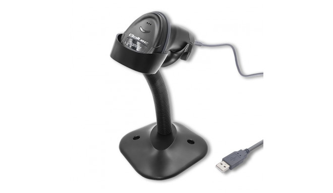 1D Laser barcode scanner with stand, USB