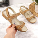 Comfortable brown leather sandals W Helios 205 (37)