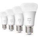 Philips Hue E27 pack of four 4x800lm 60W - White Amb.