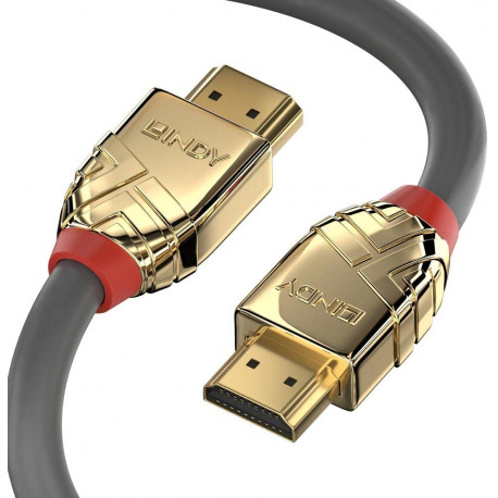 Ultra High Speed HDMI Kabel, Gold Line (grau, 5 Meter)