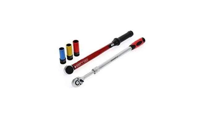 GEDORE red wheel change assortment, 5 pieces, torque wrench (black/red) 3300187