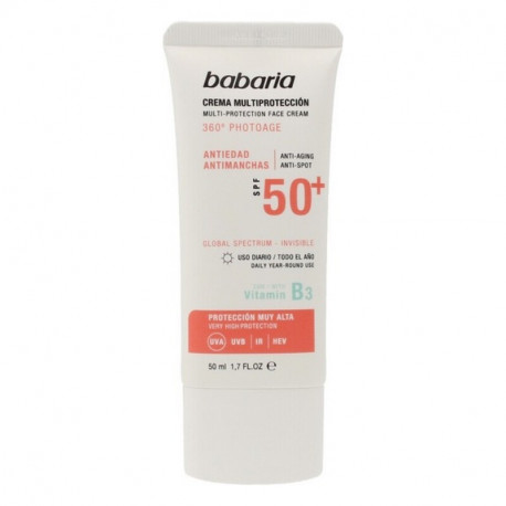 Anti Brown Spot Sun Cream Multi-Protection Babaria Solar Multiproteccion SPF 50+ 50 ml