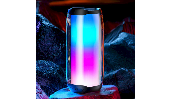 WK Design kaasaskantav traadita Bluetooth 5.0 kõlar RGB 2000mAh must (D31 must)