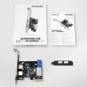 Axagon laienduskaart PCEU-232VL USB 3.2 Gen 1