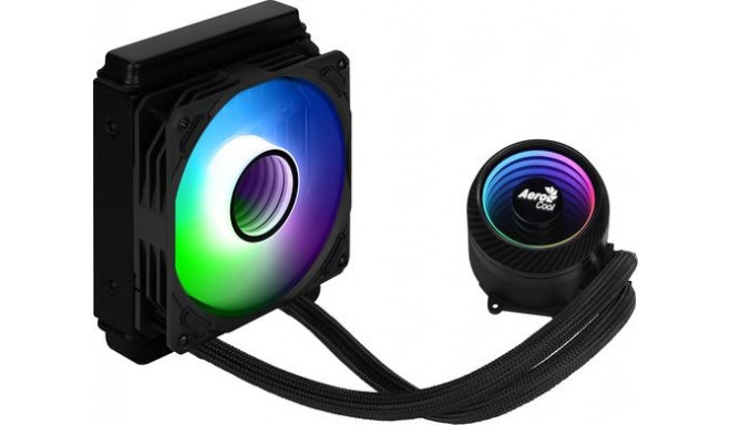 Aerocool MIRAGEL120 CPU Liquid Cooling 12cm ARGB Fan TDP 200W Black