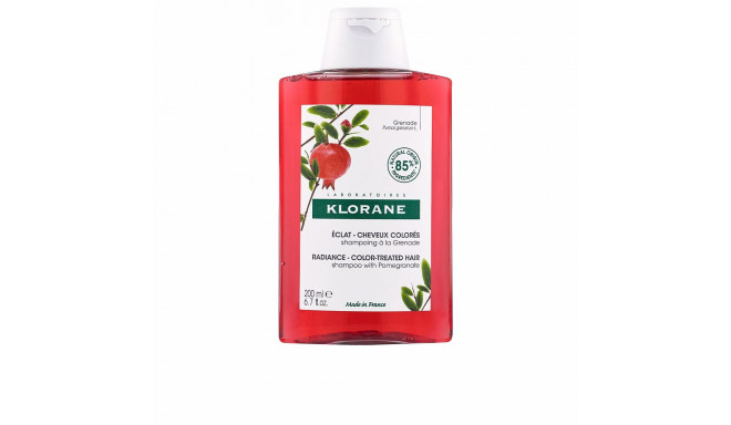 KLORANE A LA GRANADA champú brillo para cabello con color 200 ml