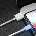 Dudao kabel USB / Lightning 3A kabel 1m bílý (L1L bílý)