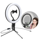 Fotolampa Baseus 10&#39;&#39; prstencový blesk LED kroužek pro selfie fotografie smartphonu (YouTube