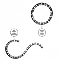 Muruäärise komplekt EASY BORDER 40mm, must