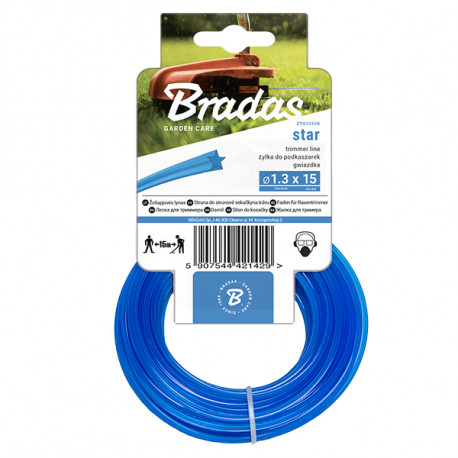 TRIMMER line, star 2,4mm x 50m - card