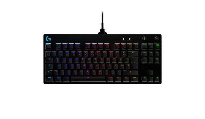 LOGITECH G PRO TKL Corded Mechanical Gaming Keyboard - BLACK - US INT'L - USB - CLICKY