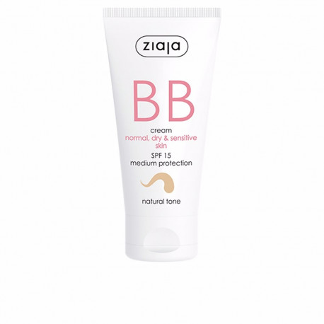 ZIAJA BB CREAM pieles normales, secas y sensibles SPF15 #natural 50 ml
