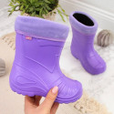Jr. Befado purple galoshes with a sock (24)