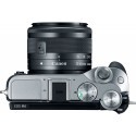 Canon EOS M6 + EF-M 15-45mm + 55-200mm IS STM, hõbedane