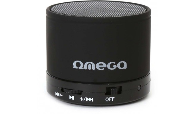 Omega wireless speaker Bluetooth V3.0 Alu 3in1 OG47B, black (42643)