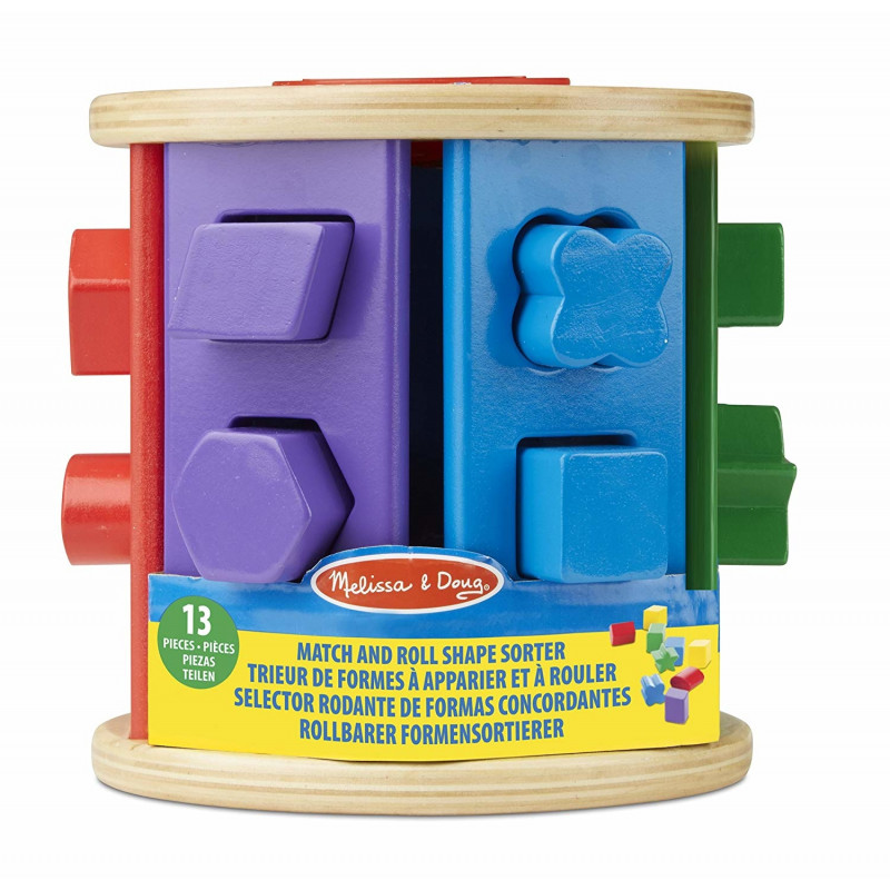 MELISSA DOUG Match Roll Shape Sorter Activity centers Photopoint