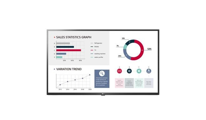 LG 50UL3G-B Signage Display Digital signage flat panel 127 cm (50") IPS Wi-Fi 400 cd/m² 4K Ultr