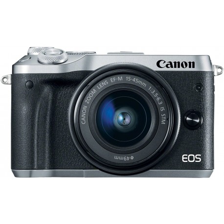 Canon EOS M6 + EF-M 15-45mm IS STM, silver