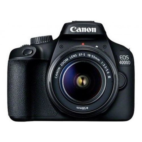 Canon EOS 4000D + EF-S 18-55mm III, black
