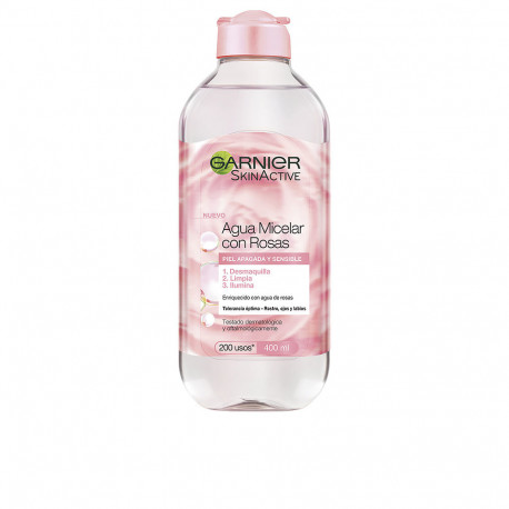 GARNIER SKINACTIVE AGUA ROSAS agua micelar 400 ml