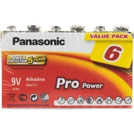 Panasonic Pro Power battery 6LR61PPG/6BB 9V