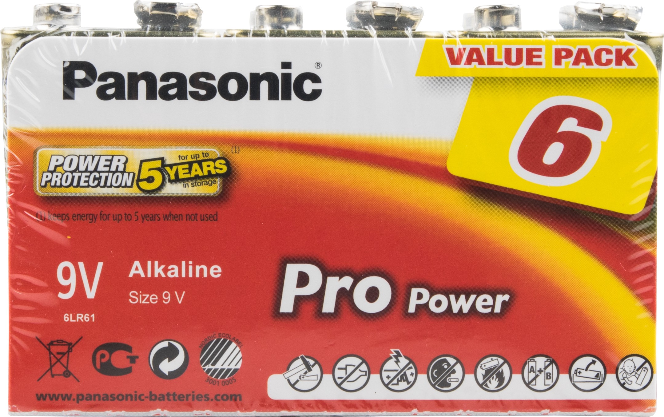 PANASONIC BATTERIES 6LR61PPG/6BB