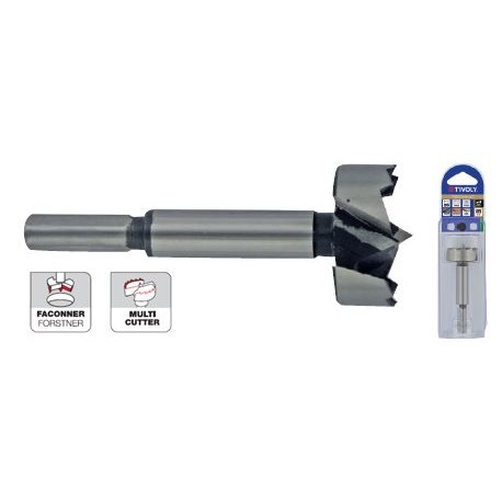 Forstner MultiCutter puidupuur 30mm, tri-flat saba