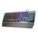 Trust GXT 860 Thura keyboard USB QWERTZ Czech, Slovakian Black