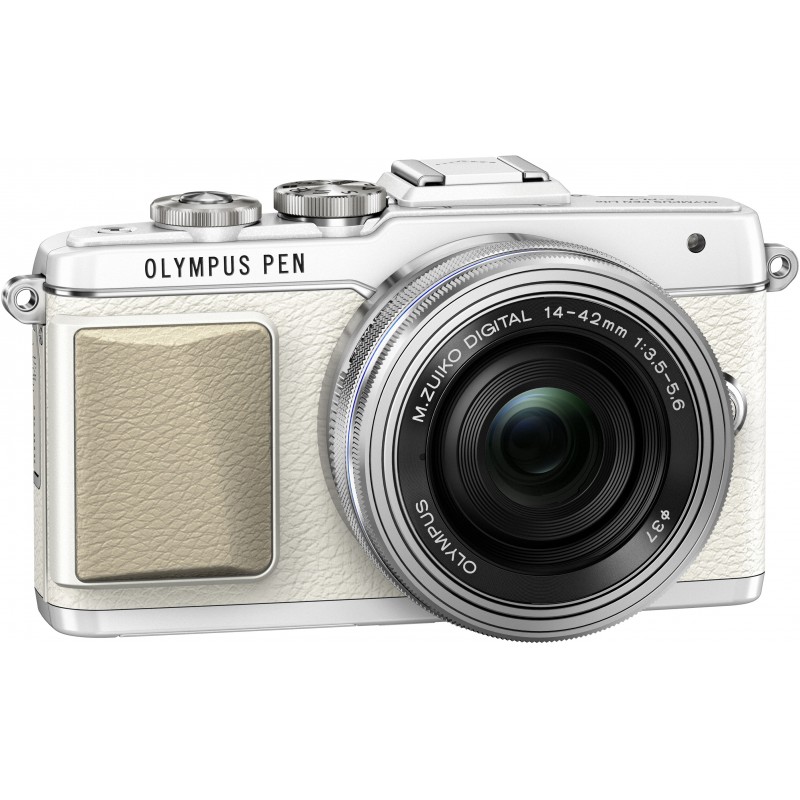 Olympus PEN Lite E-PL7 + 14-42mm EZ Kit, white/silver - Mirrorless
