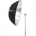 Godox vihmavari 105cm Parabolic, must/hõbedane