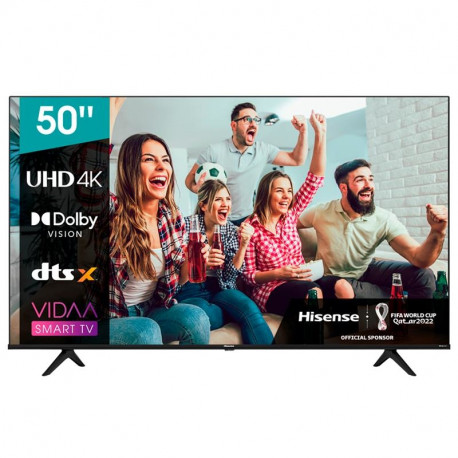 Hisense A6BG, LED LCD, UHD 4K, 50'', jalad äärtes, must - Teler