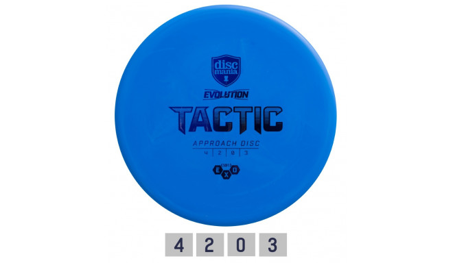 Discgolf DISCMANIA Midrange driver SOFT EXO TACTIC Evolution Light Blue 4/2/0/3