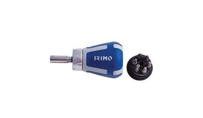 Mini ratcheting screwdriver set 110mm set. 12 bits SL,PH,Torx,HEX Irimo blister