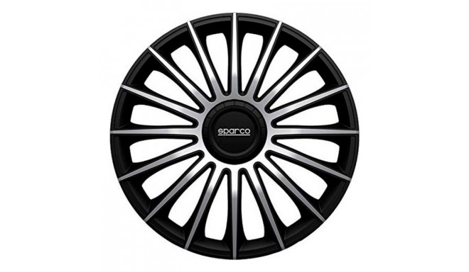 Hubcap Sparco Torino CS5 Black Silver 15" (4 uds)