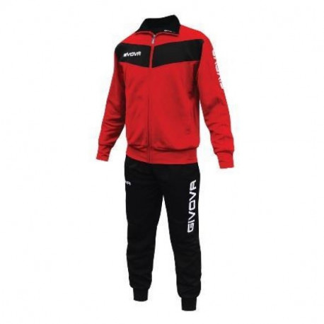 Givova Tuta Visa TR018 1210 Tracksuit Red/Black (3XL)