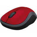 Logitech wireless mouse M185, black/red