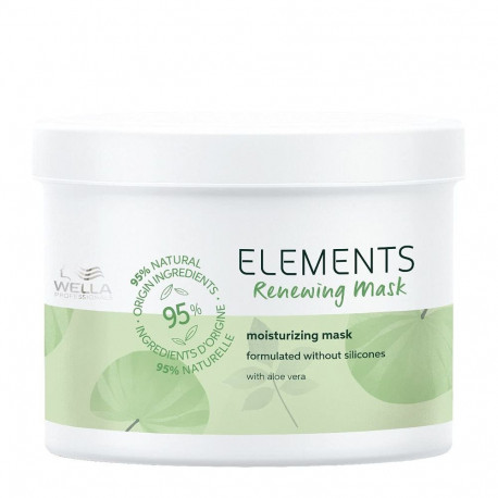 Atjaunojoša Maska Sašķeltiem Matu Galiem Wella Elements (500 ml)
