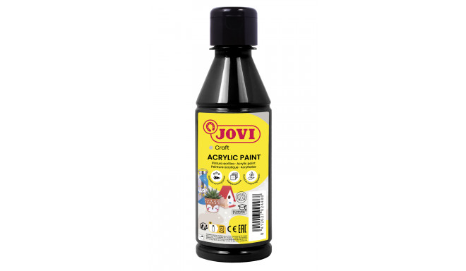 Akrüülvärv JOVI, 250ml, must