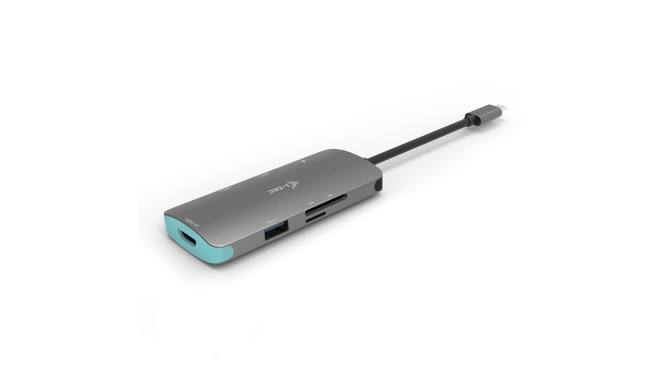 i-tec USB-C Metal Nano Docking Station 1x HDMI 4K czytnik kart Power Delivery 60W kompatybilna z Thu