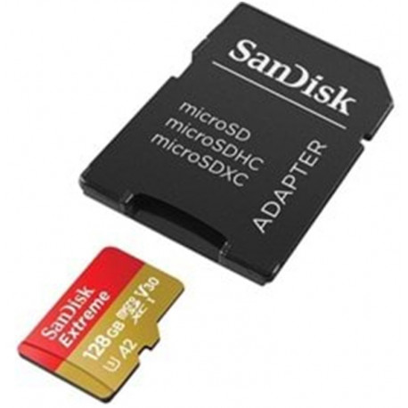 Sandisk memory card microSDXC 128GB Extreme + adapter