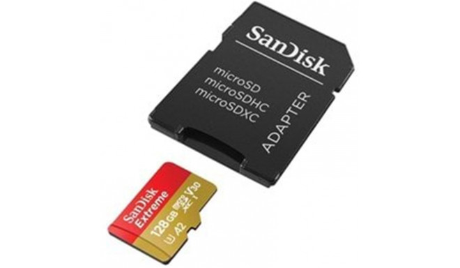 Sandisk mälukaart microSDXC 128GB Extreme + adapter