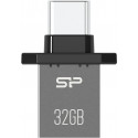 Silicon Power mälupulk 32GB Mobile C20, must (avatud pakend)