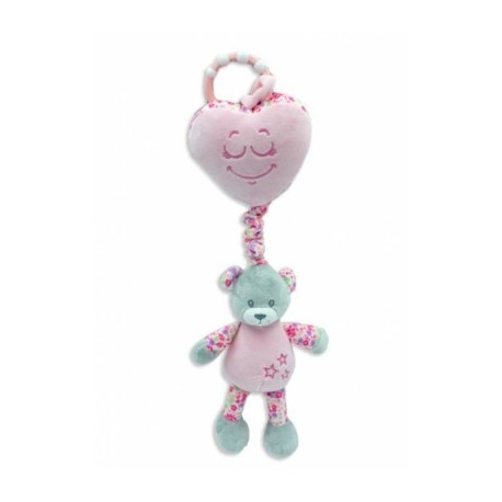 Bear Music box pink 35 cm