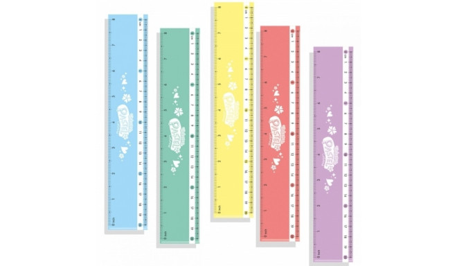 Colorino Pastel Rulers 20 cm