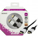 DELTACO HDMI cable, 4K, UltraHD in 60Hz, 3m, gold plated connectors, 19 pin ha-ha, black / HDMI-1031