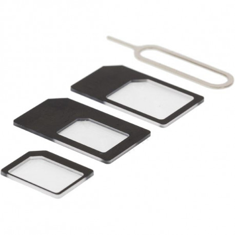 Deltaco SIM-kaardi adapter microSIM/miniSIM/nanoSIM (SIM-109)