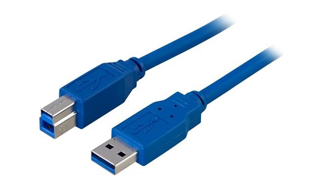 Cable DELTACO USB 3.0, 2m, blue / USB3-120