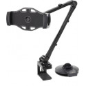 2 in 1 Smartphone and tablet stand with suction cup, 4"-12,", C-Clamp, 360 degree rotation DELTACOIM